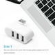 thumbnail image 5 of Mini divisor giratorio de 3 puertos USB Hub U Disk Reader para PC (USB 2.0 blanco), 5 of 6