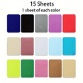 thumbnail image 2 of 15-Pack Premium Iron-On Patches - Heavy Duty Fabric Repair with Assorted Colors (Blue/Gray/Beige/Brown/Yellow/Red/Green) - Washable & Durable for Clothing & Crafts, 2 of 8