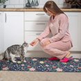 thumbnail image 3 of Pioneer Flower Floral Print Pattern Kitchen Rugs Sets Of 2, Anti Fatigue Non Slip Washable Floor Mats for Kitchen Sink Laundry, 17X30 Inch + 17X47 Inch, 3 of 6