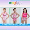 thumbnail image 3 of Barbie UPF 50+ One Piece Bathing Suit Little Kid to Big Kid, 3 of 5