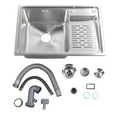 thumbnail image 2 of Sink Wash Basin, Single Bowl Laundry Utility Sink Large Capacity  for Laundry Room, 2 of 7