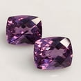 thumbnail image 2 of Natural Alexandrite Gemstone Pair 24 Carat Cushion Cut Color Changing, 2 of 2