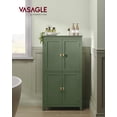 thumbnail image 2 of Gabinete de almacenamiento de piso para baño VASAGLE Forest Green, 2 of 7