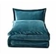 thumbnail image 3 of Chezmoi Collection 3-Piece Micromink Sherpa Reversible Down Alternative Comforter Set (King, Teal), 3 of 4