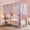 Rainbow, variant on Rainbow Bed Canopy for Girls Kids, 4 Corner Post Princess Twin Canopy Bed Curtains with DIY Star Stickers for Bedroom Decor