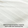 thumbnail image 2 of Flxxie Natural Bamboo Fiber Blanket, Breathable Hygroscopic Blanket for Hot Sleepers, White, 51"x67", 2 of 6