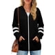 thumbnail image 5 of Sudaderas con capucha de manga larga con cremallera y bolsillo para mujer S-2XL, 5 of 7