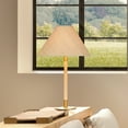 thumbnail image 2 of Jamie Young Co Morgana Wood and Metal Table Lamp with Raffia Shade, 2 of 5