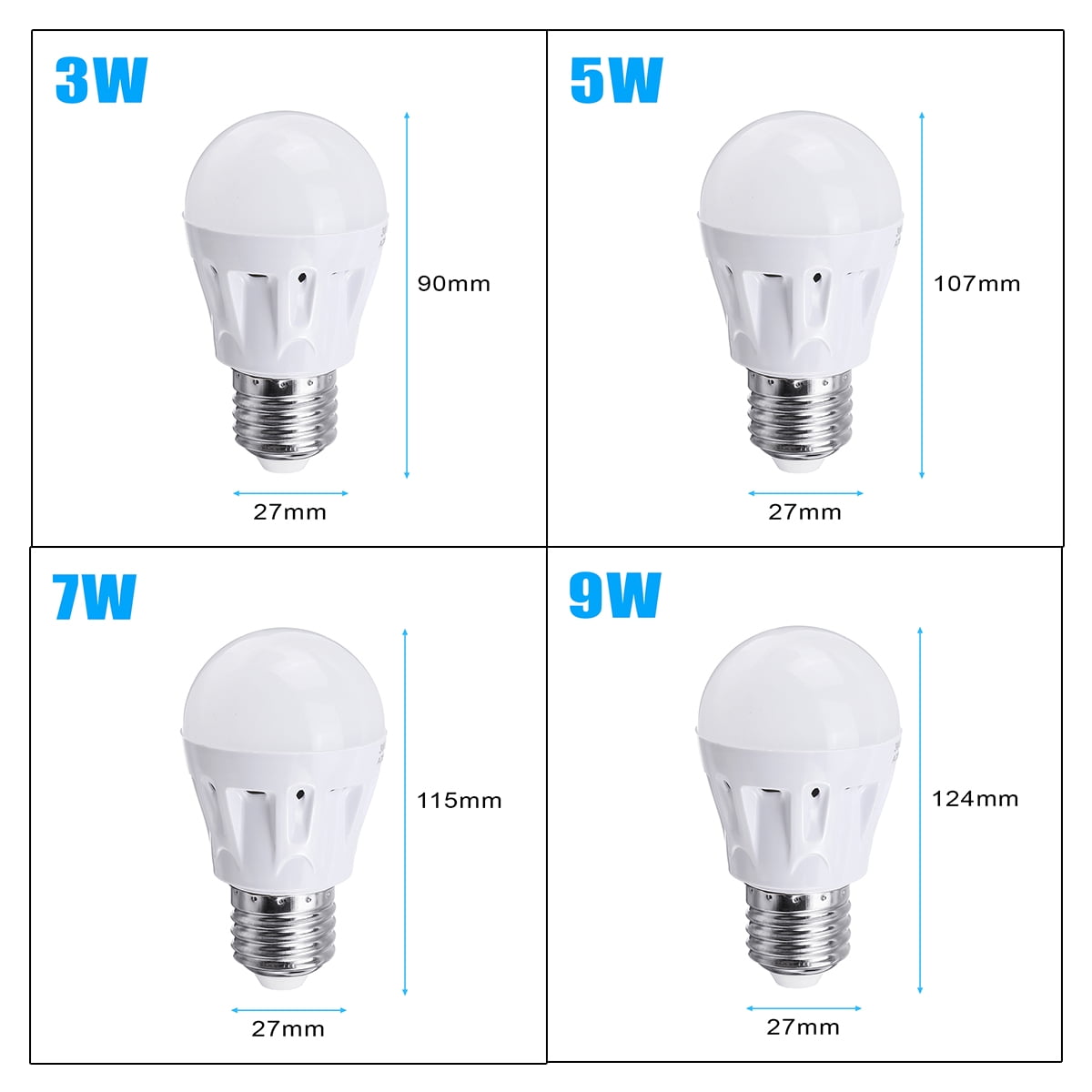 Kuuleyn LED Bulb Lamp,E27 5W LED Automatic Sensor LED Light Control Bulb Lamp 6500K AC85-265V 