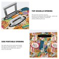 thumbnail image 3 of Yiaed Retro Summer Stamp Print Travel Luggage Cover Suitcase Protector Fits 18-32 Inch Luggage Wheel Covers Patterned Elastic Luggage Anti-scratch（No luggage）-X-Large, 3 of 5