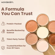 WonderSlim Meal Replacement Shake, Chocolate Cream, 15g Protein, 24 Vitamins & Minerals (7ct)