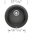 thumbnail image 4 of BLANCO RONDO Bar Undermount - Cinder, 4 of 7