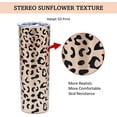 thumbnail image 2 of 20oz Sunflower Tumbler, Insulated Stainless Steel Skinny Coffee Tumbler Cup with Lid Butterfly, Sweat Proof Sunflower Gift Cup for Women Man, 2 of 5