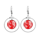 thumbnail image 1 of Corte de papel caballo Animal China Zodiac Los pendientes cuelgan del aro de la joyería del círculo de la gota Unbranded M, 1 of 3