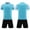 A30-Light Blue, variant on Hessimy Boys Active Shorts Set - 2 Piece Boys Athletic Shirts and Active Basketball Shorts,Jogging Football Tracksuit 5-6 Years