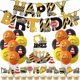 thumbnail image 1 of Vehículo de ingeniería, tema de cumpleaños, bandera para tirar, juego de globo de inserción para pastel, pancarta de excavadora, suministros de decoración para fiesta, ingeniero ZefeiWu 8390611560720, 1 of 1