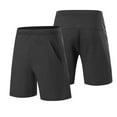 thumbnail image 4 of Dolkfu Shorts for Men Athletic Basketball Shorts Running Stretch Elastic Waist Mens 5 Inch Inseam Shorts M, 4 of 5