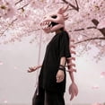thumbnail image 4 of Dinosaur Skeleton Costume Wearable Plush Spinosaurus Dino Outfit with 3D Headgear Spine - Halloween Cosplay Dress Up, Black, S, 4 of 9