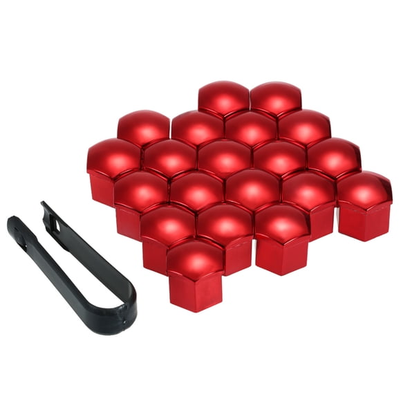 Yeacher 20pcs Universal 21mm Wheel Nut Covers Lug Nut Caps Screw Protector