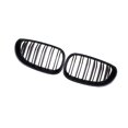 thumbnail image 4 of 2 piezas de rejillas delanteras de riñón, rejillas de capó delantero, 51712155447 accesorios de rejillas de doble línea de repuesto para E60 E61, 4 of 8