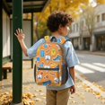 thumbnail image 6 of Basketball and Trophy Orange Pattern 17" School Backpacks for Teens,Waterproof Oxford Fabric,S-Shape Padded Straps for School,Travel,Hiking,Camping, 6 of 6