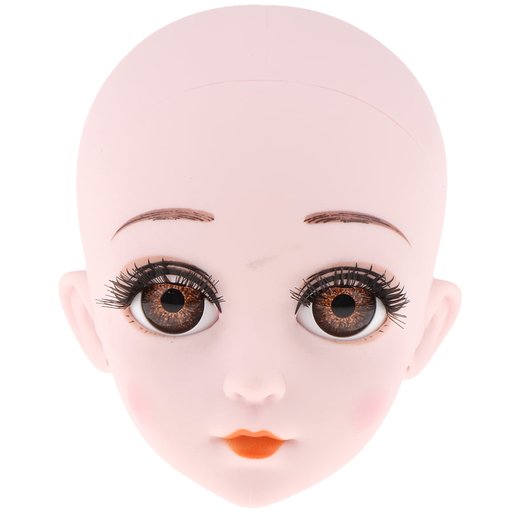 No Music Night Lolita Doll Doll Custom White Skin OOAK Female Doll Body Parts Makeup Head for 1/3 BJD 