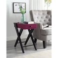 thumbnail image 4 of Acme Furniture 97737-VV Table d'Appoint Ergode (Station de Charge USB) Bourgogne & Noir, 4 of 5