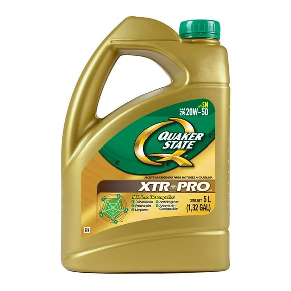 Aceite Multigrado Quaker State XTR PRO 20W50 de 5 litros