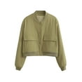 thumbnail image 1 of Chaqueta clásica de manga larga con botones a presión para mujer, ideal para viajes y actividades al aire libre. S, 1 of 7