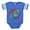 Royal Blue, variant on CafePress - Peace Peace Rainbow - Cute Infant Baby Football Bodysuit