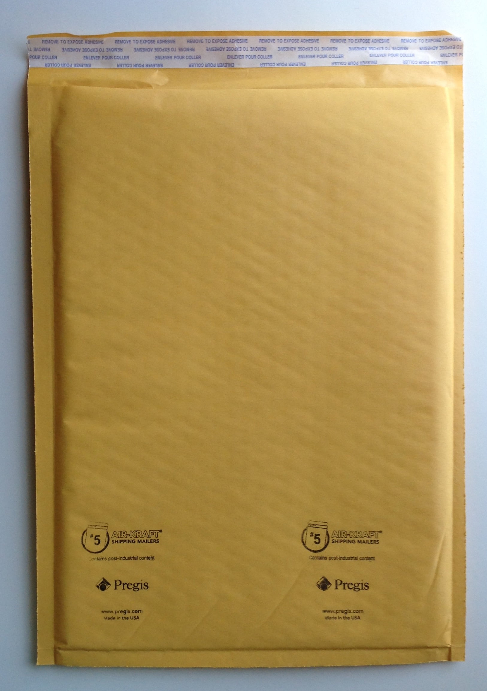 AIRKRAFT AirCushioned / Kraft SelfSeal Bubble Mailers, Size 5 (74397