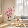 thumbnail image 2 of Ourlova Artificial Cherry Blossom Tree, Tall Potted Faux Cherry Blossom Tree Plants In Pot For Indoor Home Decor, Fake Cherry Blossom Tree With Lifelike Trunk, 2 of 8