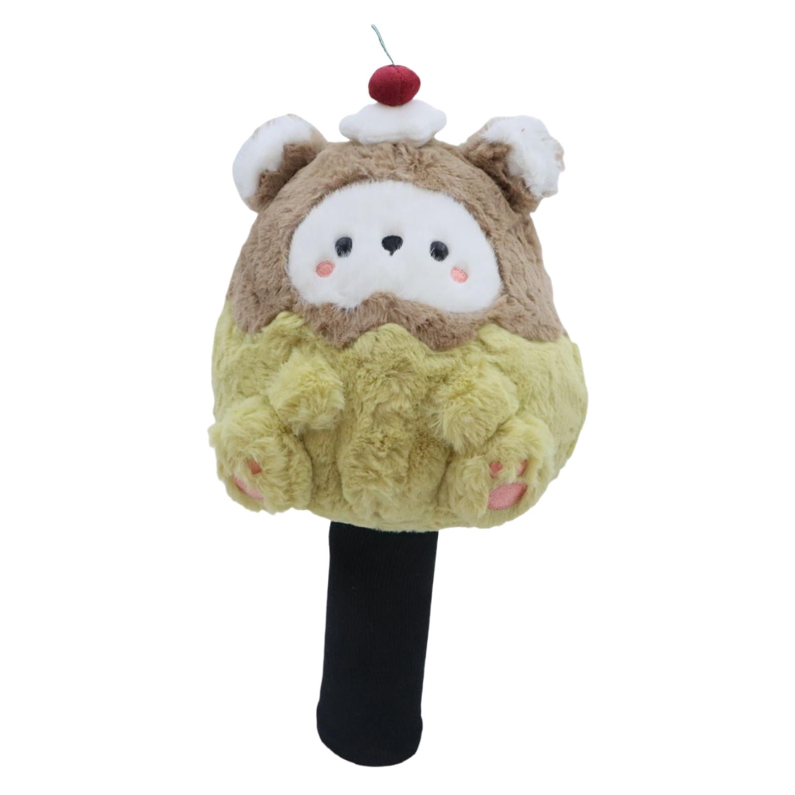 funtasica Driver Headcover Golf Driver Head Cover Cartoon Bear Plushie, Easy on Off, Cute Funny Protection Golf Club Cover for Friends