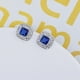thumbnail image 2 of Aretes Broquel Para Dama Con Zafiro Swarovski Oro 14k Lam blanco Unitalla, 2 of 2