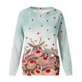 thumbnail image 4 of Pntutb - Camiseta estampada para mujer, blusa de manga larga, cuello redondo, tops casuales, sudadera Pntutb Pntutb-1960, 4 of 5