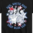 thumbnail image 3 of SpongeBob SquarePants - Red, White and Deep Blue Sea - Toddler And Youth Short Sleeve Graphic T-Shirt, 3 of 6
