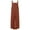 Red, variant on Womens Jumpsuit Rompers Loose Western Clothes for Women Fashion Casual Solid Pocket Romper Long Playsuit Strap Button Jumpsuit Orange M