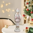 thumbnail image 2 of Mornei Nutcracker Statue Collectible Crafts Decor Resin Decorative Nutcracker Sculpture Pink, 2 of 7