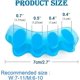 thumbnail image 4 of 6 pares de correctores de válvulas para hombres y mujeres Five Toe Splitter Toe expansor Adult Blue TUNC Sencillez, 4 of 5
