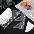 thumbnail image 5 of 2 Pcs Double Strip Quilting Rulers Acrylic 45/90 Degree Quilt Triangle Patchwork Creative Ruler Grids Sewing Cutting Guide Template DIY Tools for Sewing Quilting DIY Craft, 5 of 7