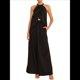 thumbnail image 1 of Conjunto de Dos Piezas para Mujer, Verano 2025, Informal, Sin Mangas, Cuello Alto, Top Corto, Pantalones de Pierna . Negro L, 1 of 9