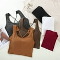 thumbnail image 3 of Hiiyo Women's Built-In Bra Backless Tank Tops Summer Undershirt Crop Top, Women's, 3 of 3