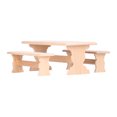 thumbnail image 4 of Dollhouse Dining Table, Desks Decorations Non- Paint 1:12 Bench  For Photography Prop For Room Box For Miniature Dollhouse For House Model Burlywood, 4 of 8