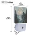 thumbnail image 4 of Yayeee LED Night Light for The Home Plug in With Light Sensors 2 Pack, Moon and House, 4 of 6