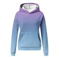 thumbnail image 4 of Jsaierl Womens Hoodies Oversized Gradient Print Hooded Sweatshirts Holiday Sweaters Workout Long Sleeve Top Hoodie, 4 of 4