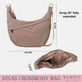 thumbnail image 4 of Kedzie Women's Convertible Crossbody Bag with Top Handle and Adjustable Strap, Mauve, 4 of 8