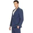 thumbnail image 3 of Mens Slim Fit Two Button Navy Seersucker Suit, 3 of 4