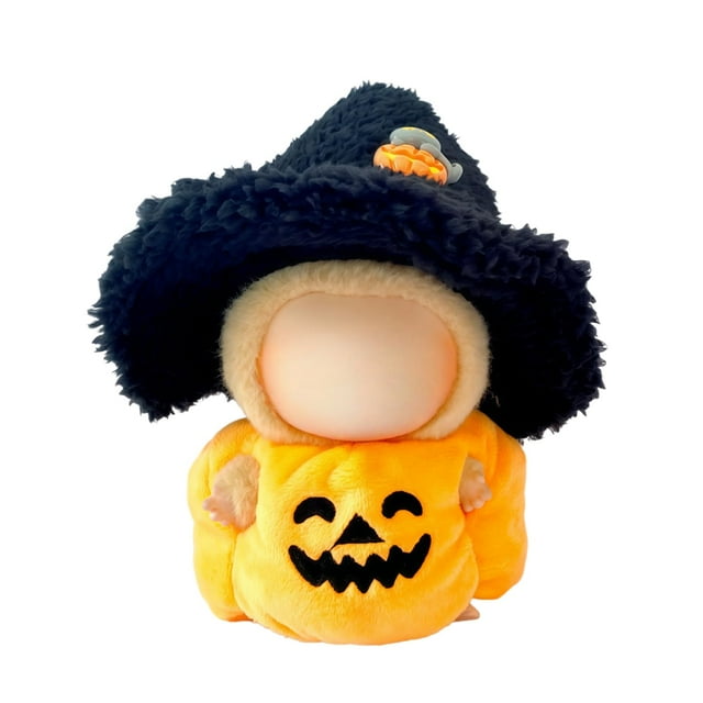 Conjunto de ropa para muñecas, disfraz de calabaza para Halloween, 17 cm