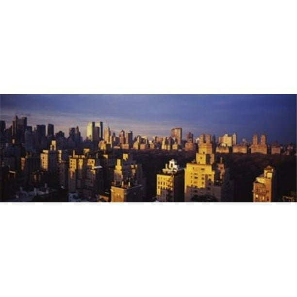 Panoramic Images PPI98877L Haute Vue d'Angle d'Un Parc Central Manhattan New York Ville New York État USA Affiche Imprimée par Panoramic Images - 36 x 12