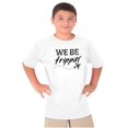 thumbnail image 4 of Funny We Be Trippin Airplane Travel Crewneck T Shirts Boy Girl Teen Brisco Brands M, 4 of 6